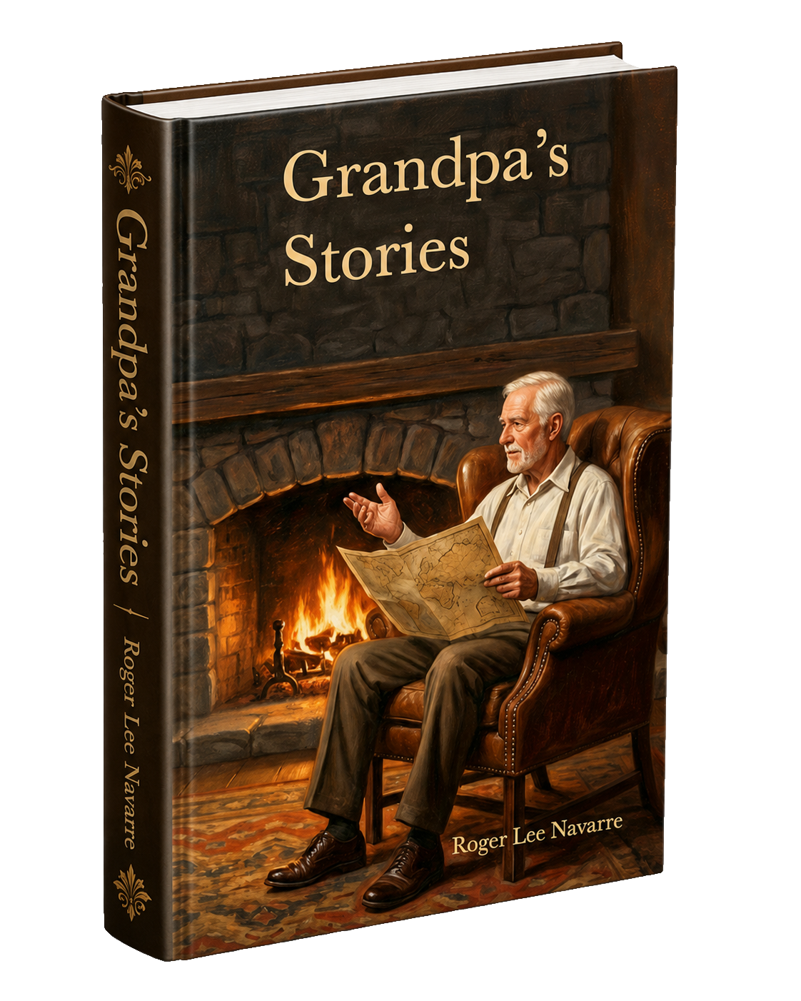 An image of the Grandpa's Stories book by Roger Lee Navarre